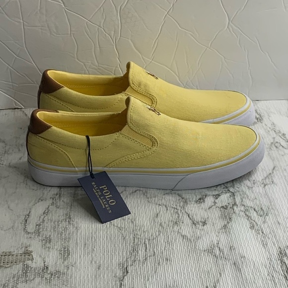 Polo Ralph Lauren Thompson Yellow Casual Slip on - Picture 6 of 11